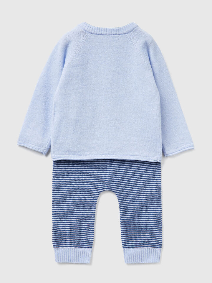 SET SWEATER+TROUSERS New Born (0-18 months) image number 2